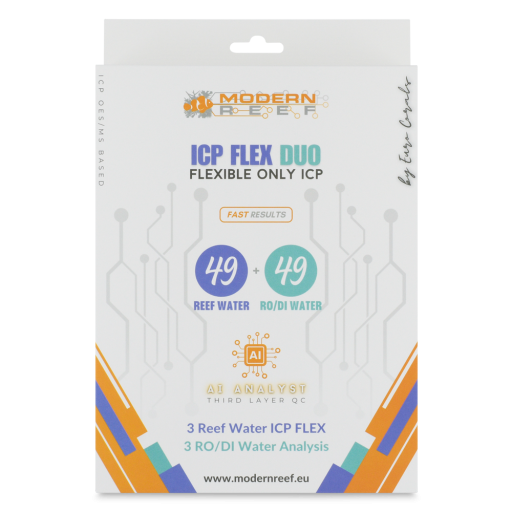ICP FLEX DUO 3-SETS (3 ICP Reef Water ICP FLEX + 3 RO/DI Water Analysis Pro)